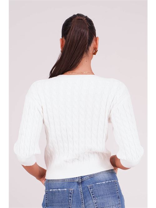 Maglia in viscosa con strass Try Me | 5094MILK